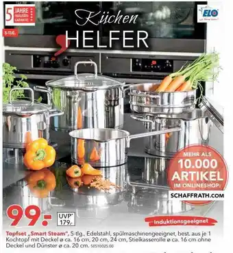 Schaffrath Topfset „smart steam“ Angebot