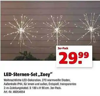 Hagebau Led-sternen-set „zoey“ Angebot