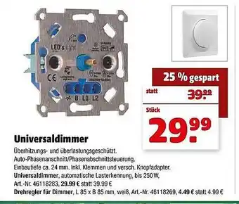 Hagebau Universaldimmer Angebot