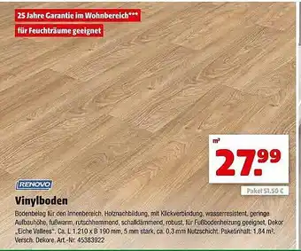 Hagebau Renovo vinylboden Angebot