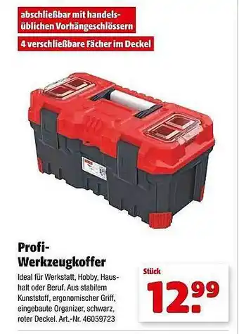 Hagebau Profi-werkzeugkoffer Angebot