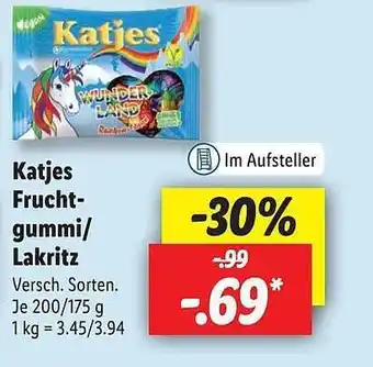 Lidl Katjes fruchtgummi oder lakritz Angebot