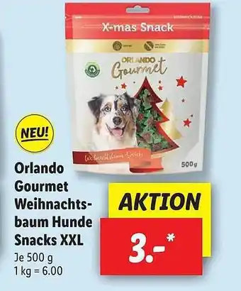 Lidl Orlando gourmet weihnachtsbaum hunde snacks xxl Angebot
