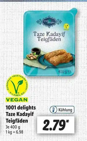 Lidl 1001 delights taze kadayif teigfäden Angebot