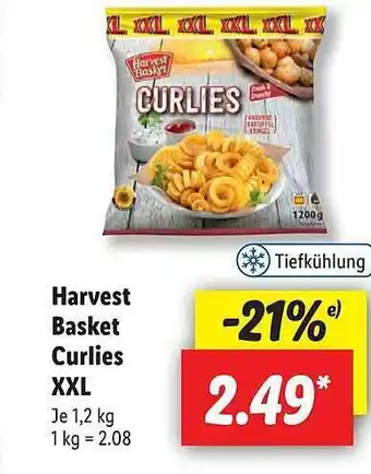 Lidl Harvest basket curlies xxl Angebot