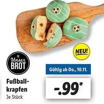 Lidl Unser brot fußballkrapfen Angebot