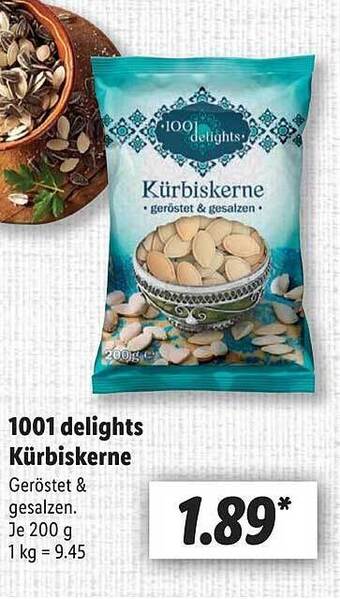 Lidl 1001 delights kürbiskerne Angebot