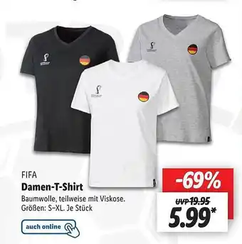 Lidl Fifa damen-t-shirt Angebot