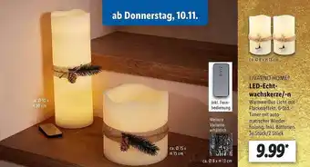 Lidl Livarno home led-echtwachskerze -n Angebot