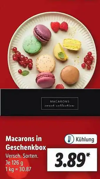 Lidl Macarons in geschenkbox Angebot