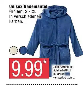 Marktkauf Unisex bademantel Angebot