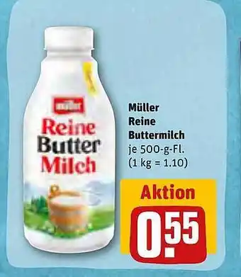 REWE Kaufpark Müller reine buttermilch Angebot