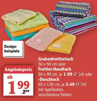 Globus Grubenfrottiertuch, Frottier Handtuch oder Duschtuch Angebot