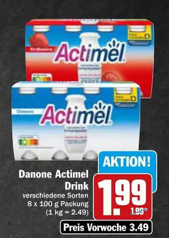 AEZ Danone Actimel 8*100ml Angebot