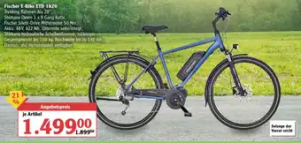 Globus Fischer E-Bike ETD 1820 Angebot