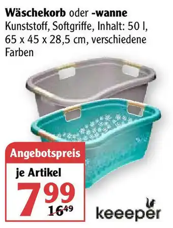 Globus Keeeper Wäschekorb oder wanne Angebot