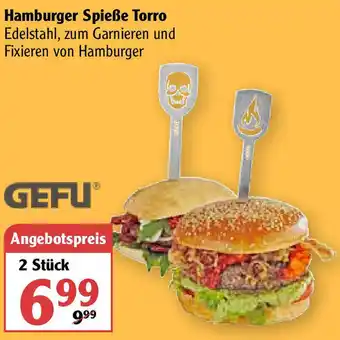 Globus Gefu Hamburger Spieße Torro Angebot