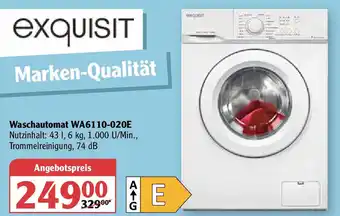 Globus Exquisit Waschautomat WA6110 020E Angebot