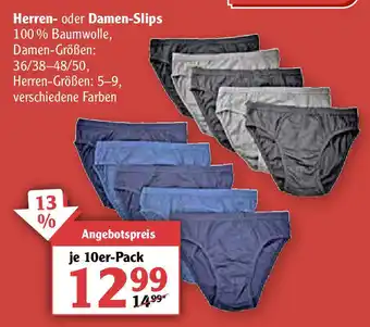 Globus Herren oder Damen Slips Angebot