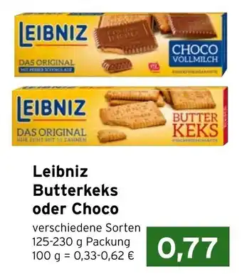 CAP Markt Leibniz Butterkeks oder Choco 125-230g Angebot