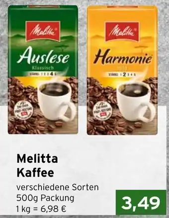 CAP Markt Melitta Kaffee 500 g Angebot