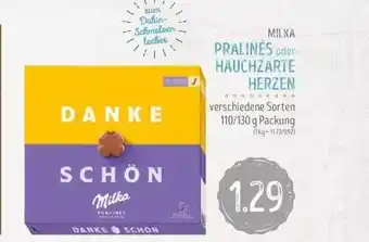 Edeka Struve Milka pralinés oder hauchzarte herzen Angebot