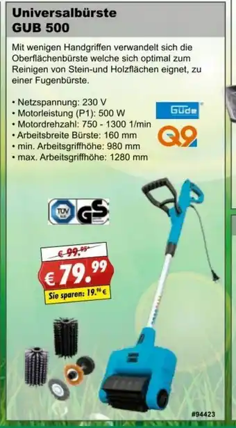 Stabilo Fachmarkt Güde Universalbürste GUB 500 Angebot