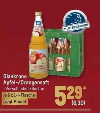 METRO Glankrone apfel- oder orangensaft Angebot