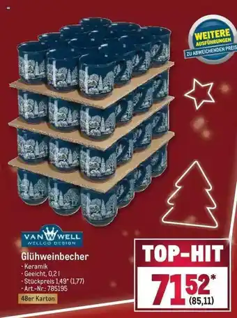 METRO Van well glühweinbecher Angebot