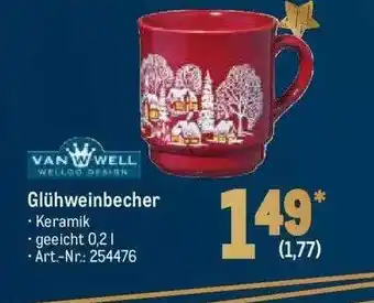 METRO Van well glühweinbecher Angebot