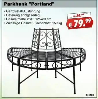 Stabilo Fachmarkt Parkbank Portland Angebot