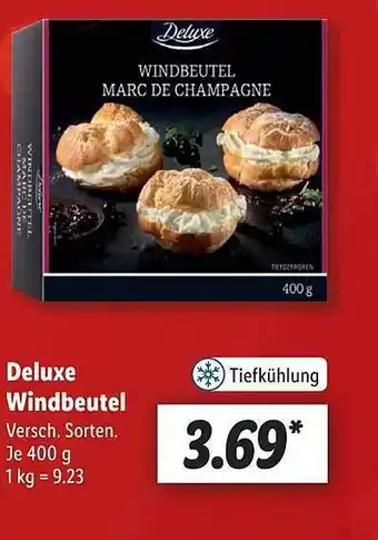 Lidl Deluxe windbeutel Angebot