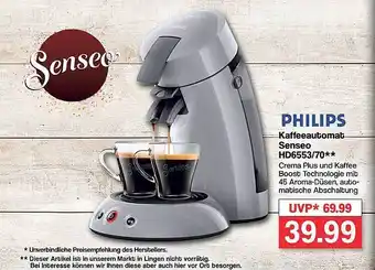 Famila Nord West Philips kaffeeautomat senseo hd6553-70 Angebot