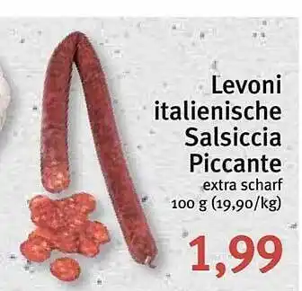 Feneberg Levoni italienische salsiccia piccante Angebot