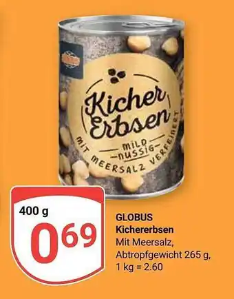 Globus Globus kichererbsen Angebot