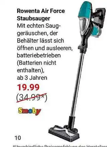 Globus Rowenta air force staubsauger Angebot