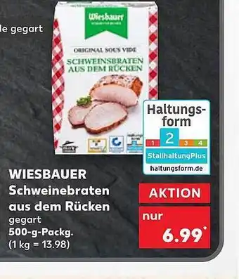 Kaufland Wiesbauer schweinebraten aus dem rücken Angebot