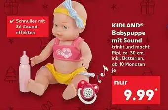 Kaufland Kidland babypuppe mit sound Angebot