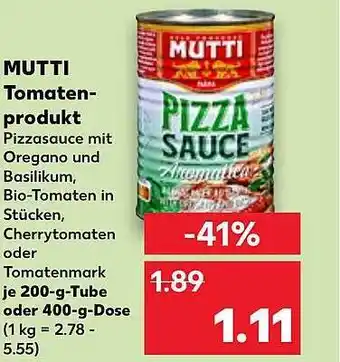 Kaufland Mutti tomatenprodukt Angebot