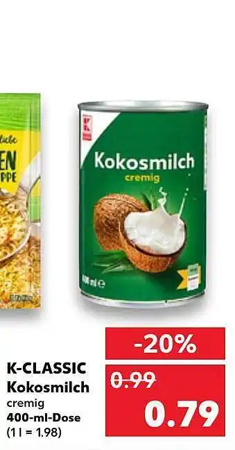 Kaufland K-classic kokosmilch Angebot