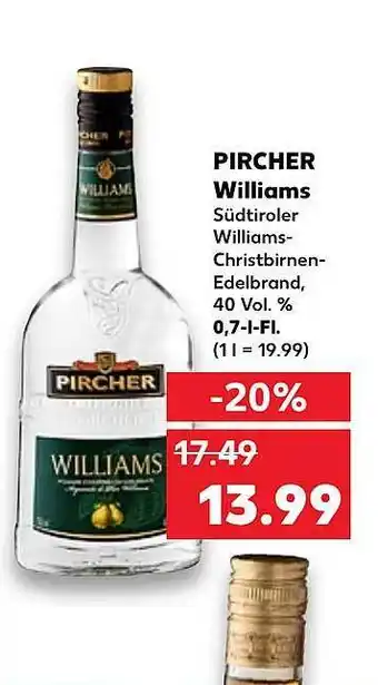 Kaufland Pircher williams Angebot