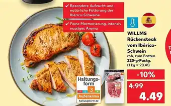 Kaufland Willms rückensteak vom ibérico-schwein Angebot