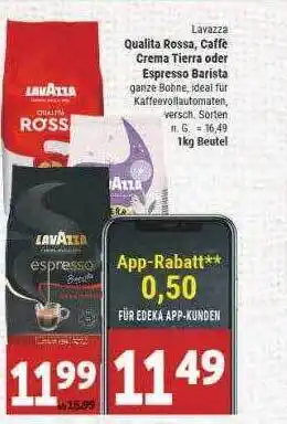 Marktkauf Lavazza qualita rossa, caffè crema tierra oder espresso barista Angebot