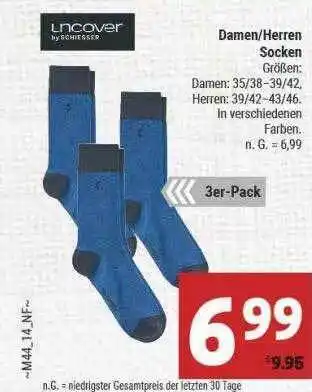 Marktkauf Uncover damen oder herren socken Angebot