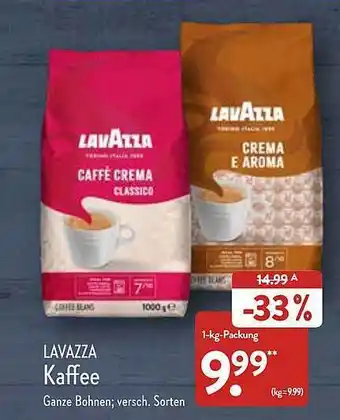 Aldi Nord Lavazza kaffee Angebot