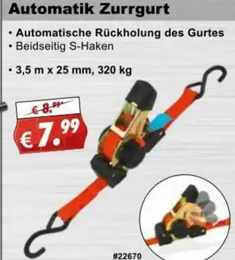 Stabilo Fachmarkt Automatik Zurrgurt Angebot