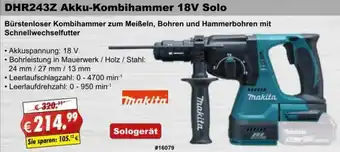 Stabilo Fachmarkt Makita DHR243Z Akku-Kombihammer 18V Solo Angebot