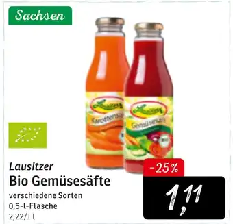 KONSUM Lausitzer Bio Gemüsesäfte 0,5L Angebot