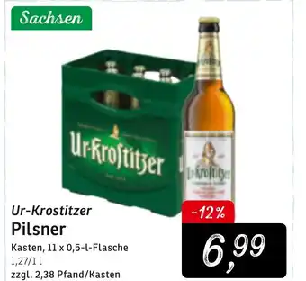 KONSUM Ur-Krostitzer Pilsner 11x0,5L Angebot