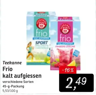 KONSUM Teekanne Frio kalt aufgiessen 45g Angebot